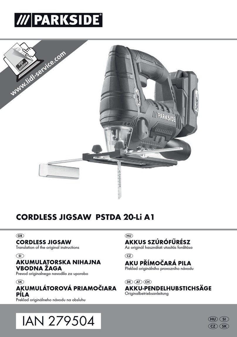 Parkside PSTDA 20-Li A1 User manual