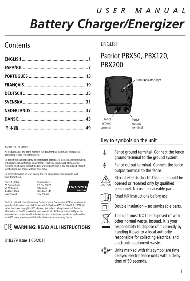 Tru-Test Patriot PBX50 user manual