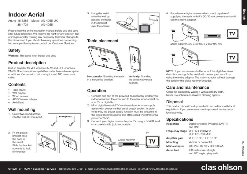 Clas Ohlson AN-4055-UK manual