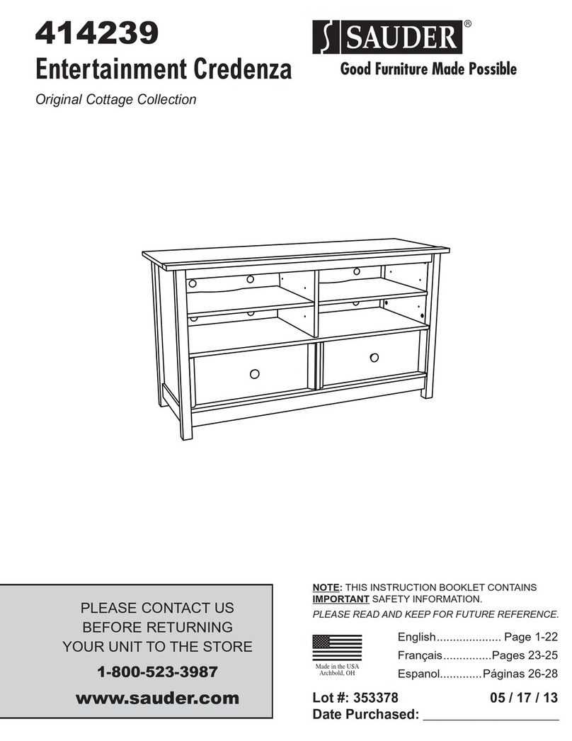 Sauder 414239 Instruction booklet