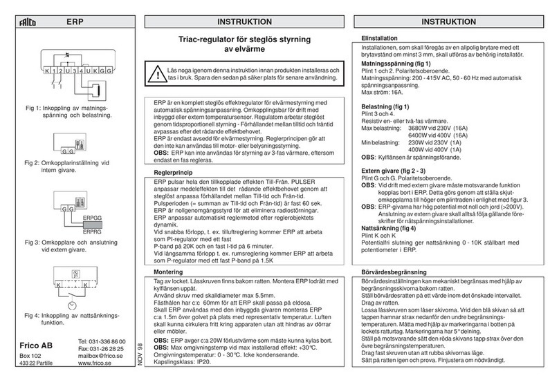 Frico ERP instruction manual