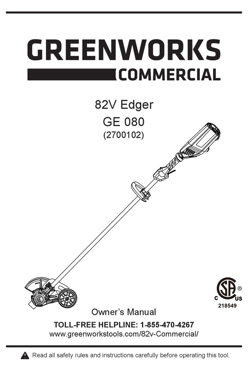 GreenWorks GE 080 owner's manual