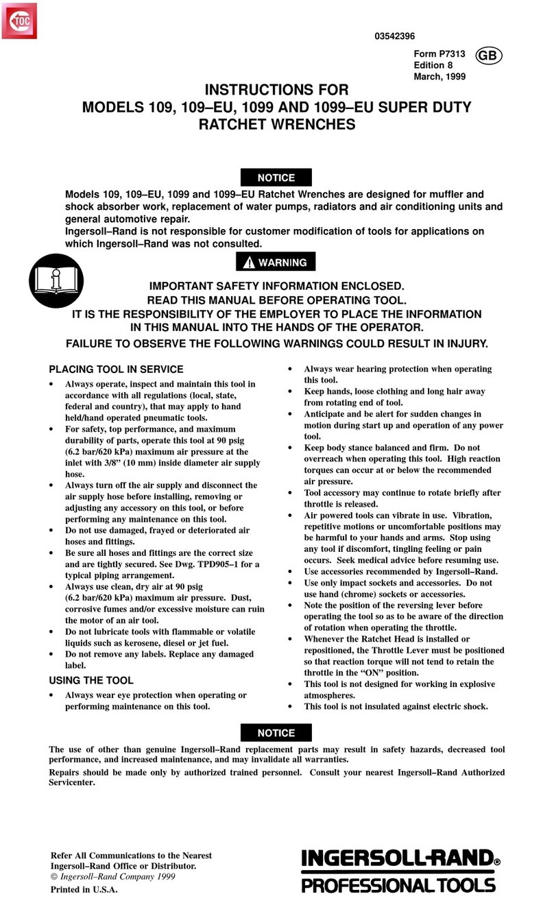 Ingersoll-Rand 109 Instructions for use Ingersoll-Rand 109 Instructions for use
