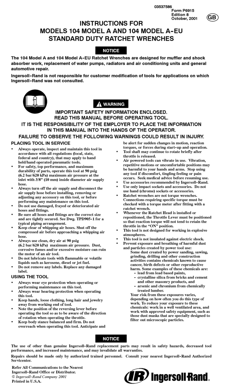 Ingersoll-Rand 104 A Instructions for use