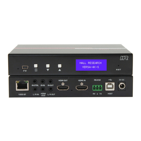 Hall Research Technologies VERSA-4K Series user manual Hall Research Technologies VERSA-4K Series user manual