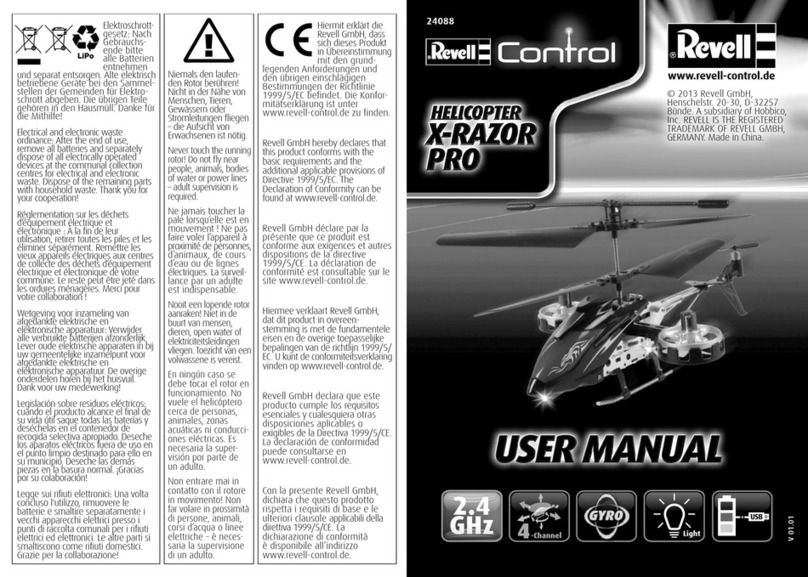 REVELL Control X-RAZOR PRO User manual REVELL Control X-RAZOR PRO User manual
