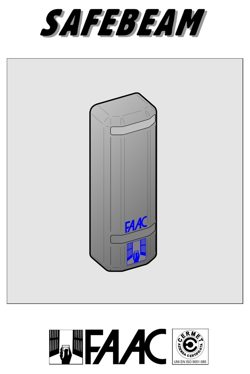 FAAC SAFEBEAM manual