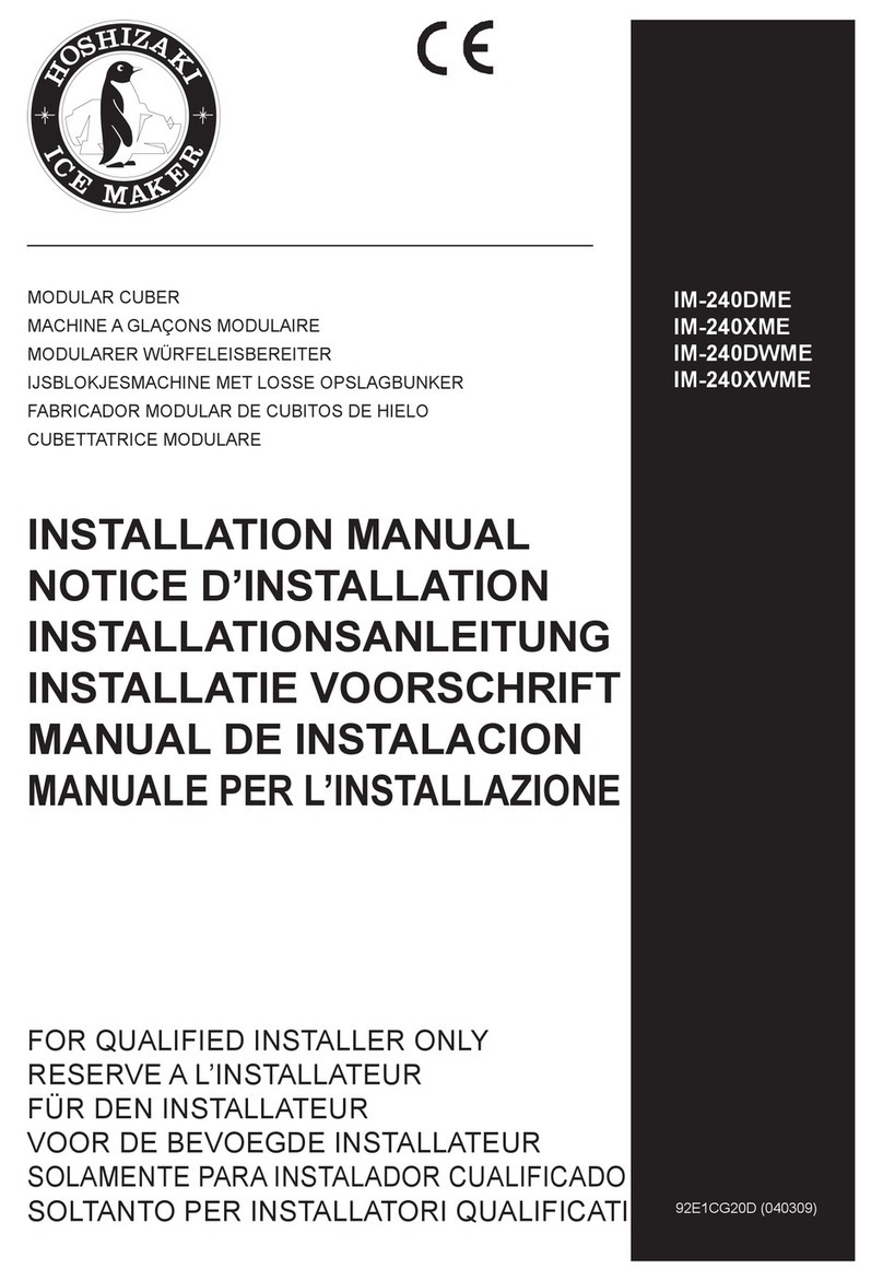 Hoshizaki IM-240DME installation manual