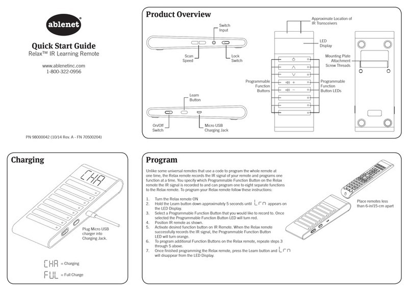 AbleNet Relax quick start guide