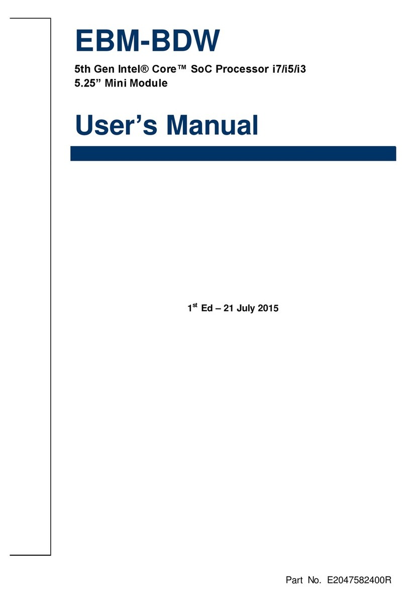 Avalue Technology EBM-BDW User manual