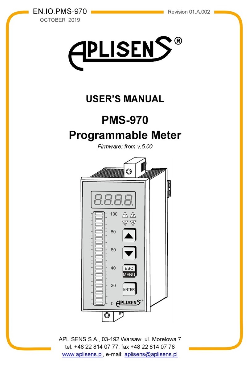 Aplisens PMS-970 user manual