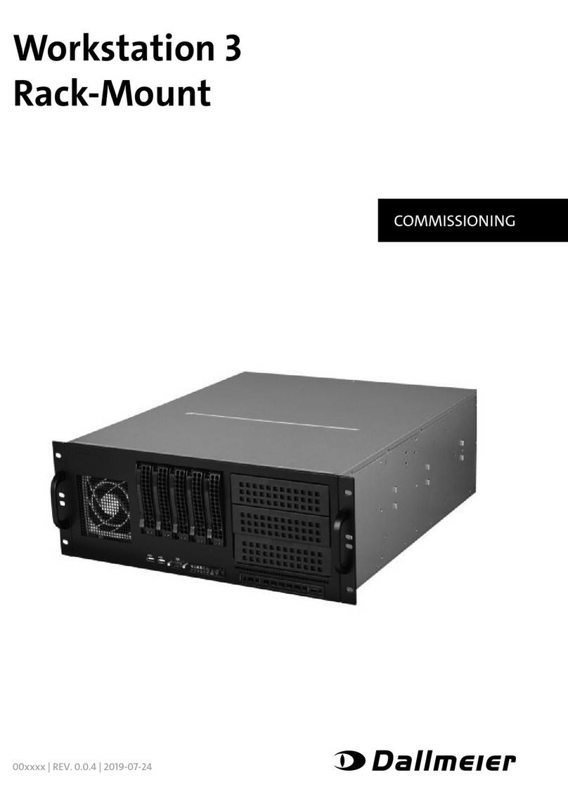 dallmeier Workstation 3 Rack-Mount Commissioning manual