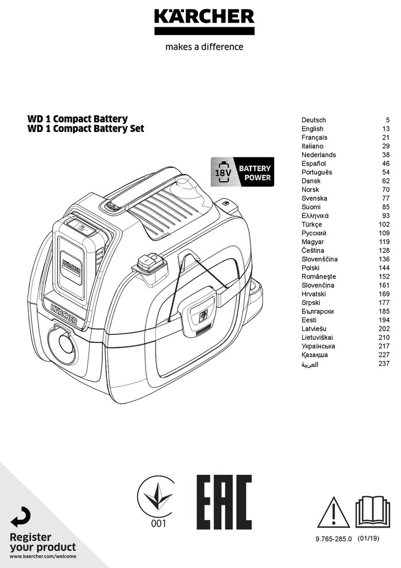 Kärcher WD 1 Compact Battery manual