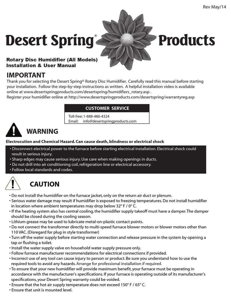 Desert Spring DS Series Installation & user manual