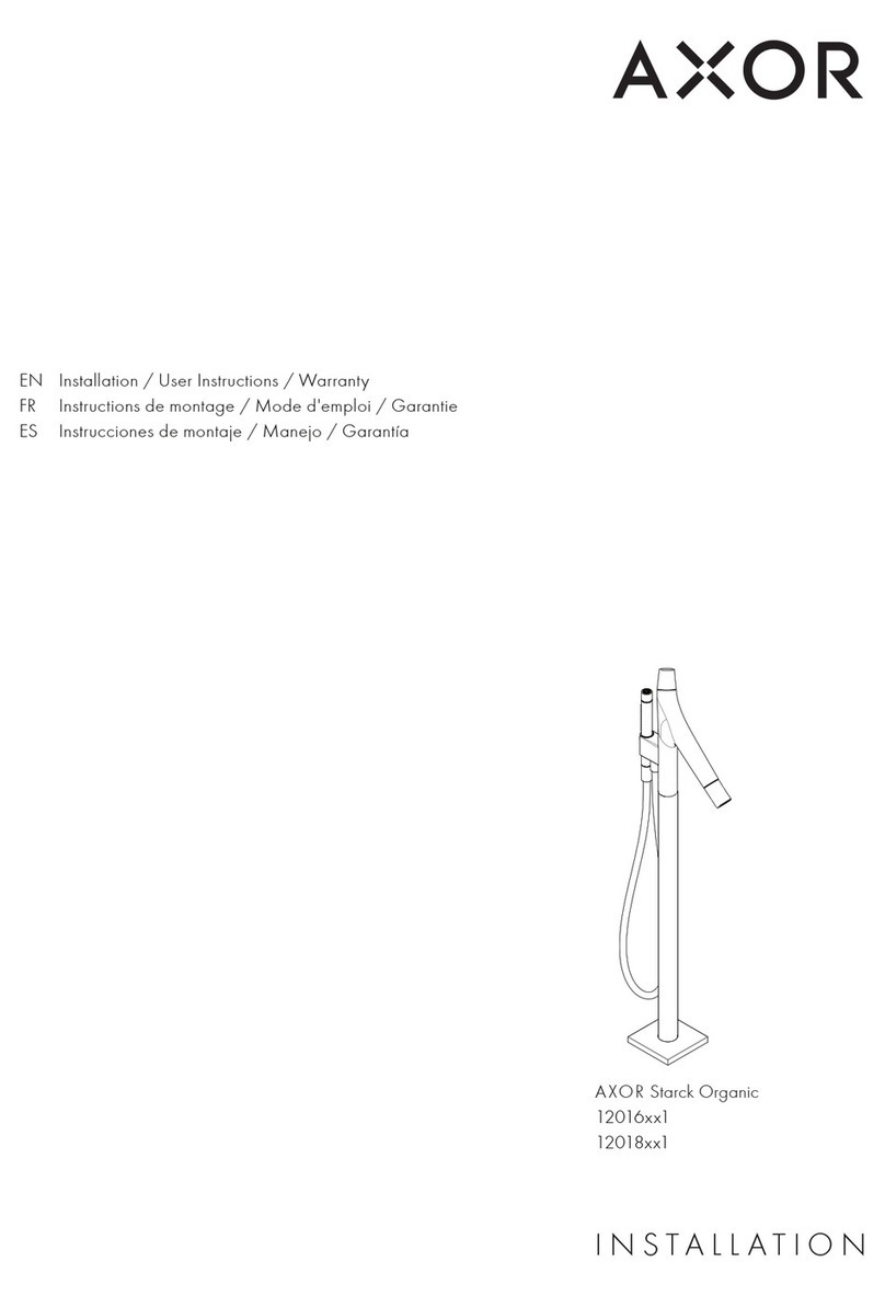 Axor Starck Organic Series Instruction Manual Axor Starck Organic Series Instruction Manual