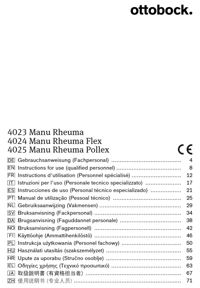 Otto Bock 4023 Manu Rheuma Instructions for use