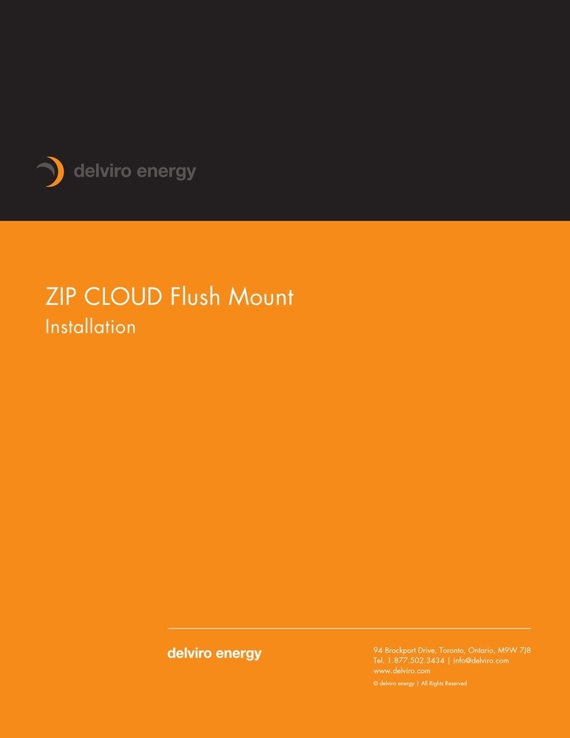 delviro energy Zip Cloud Flush Mount installation guide