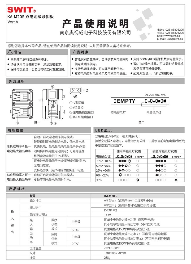 SWIT KA-M20S user manual
