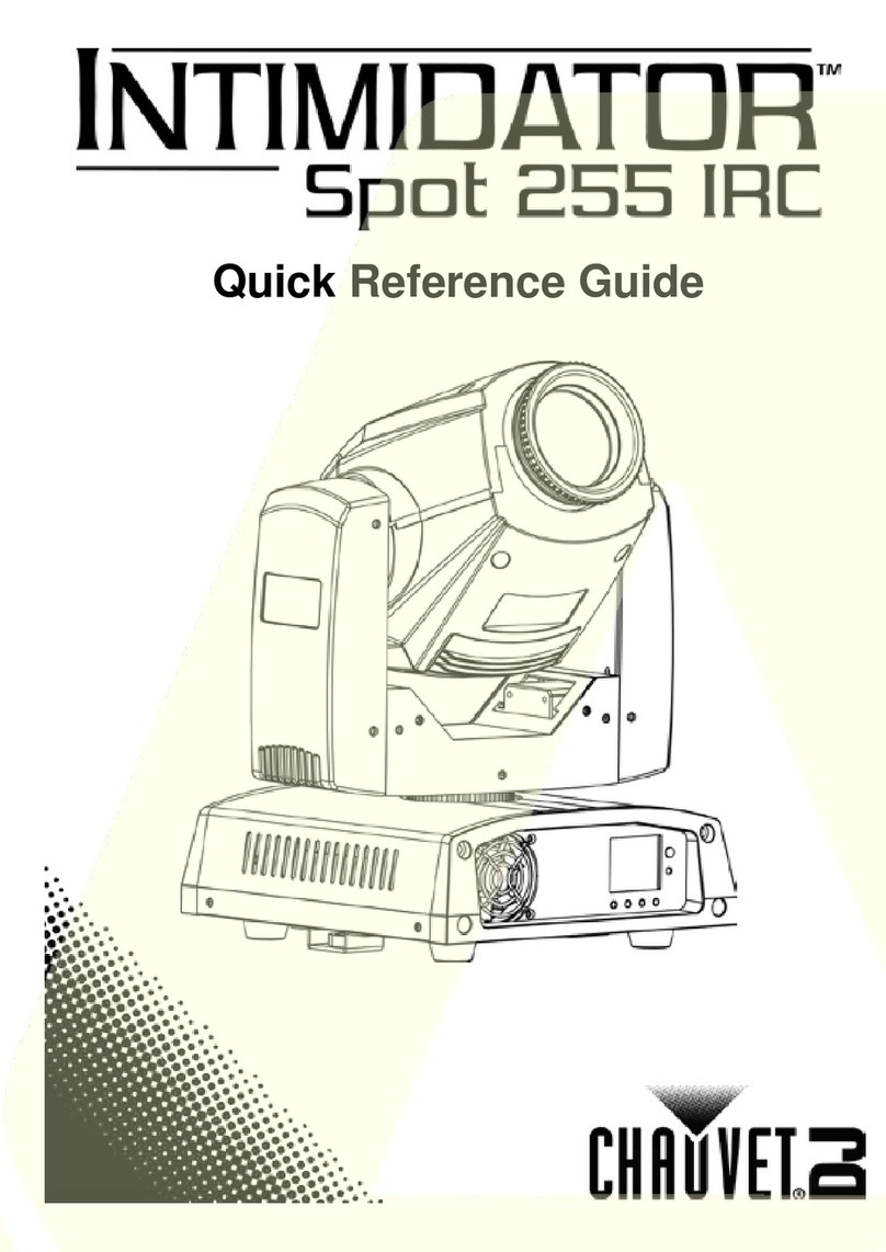 Chauvet DJ Intimidator Spot 255 IRC Quick reference guide