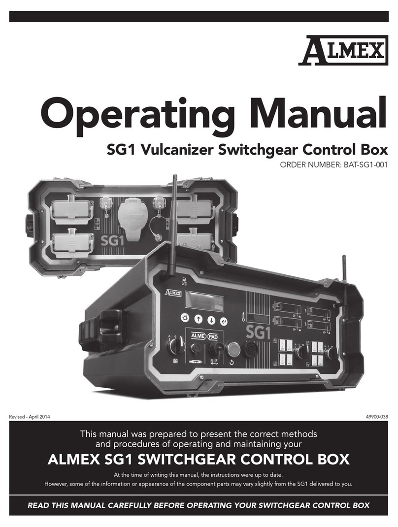 Almex SG1 operating manual