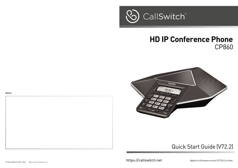 CALLSWITCH CP860 quick start guide