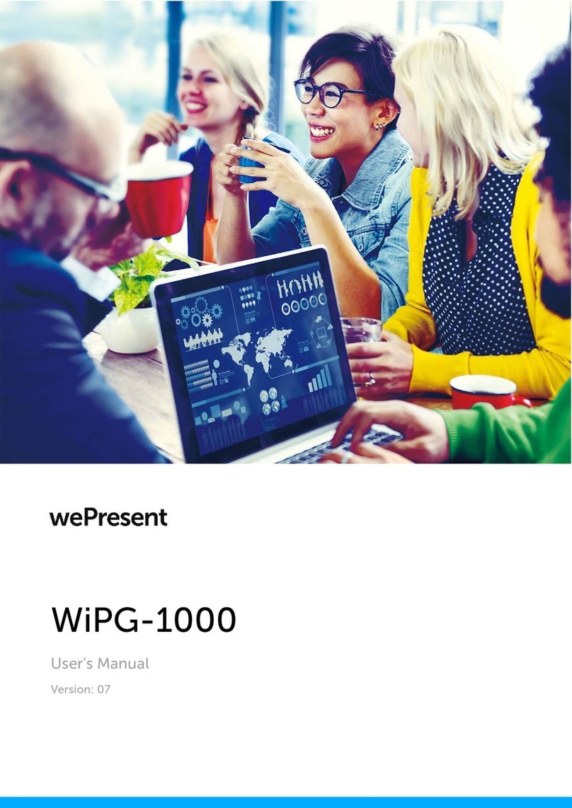 Barco WePresent WiPG-1000 User manual