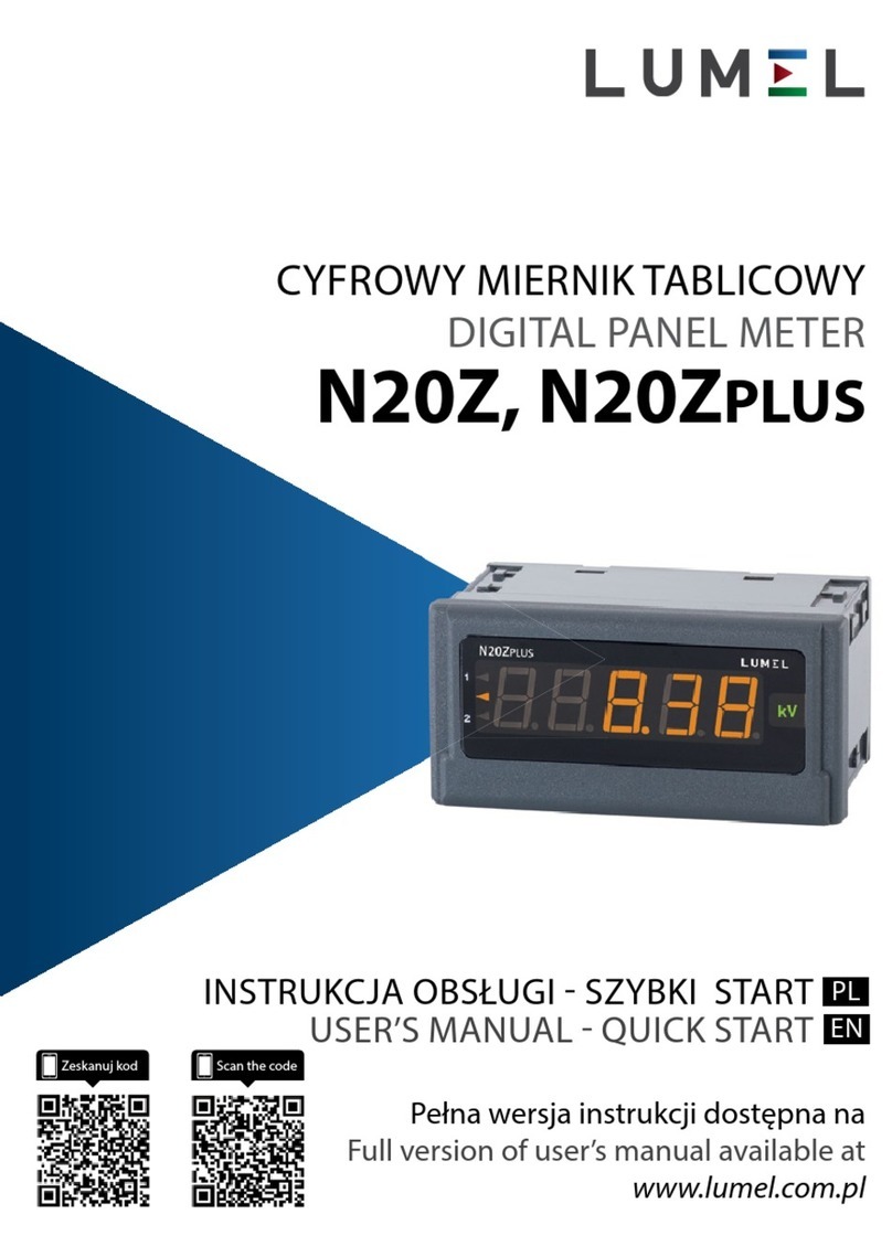 Lumel N20Z TYPE User manual