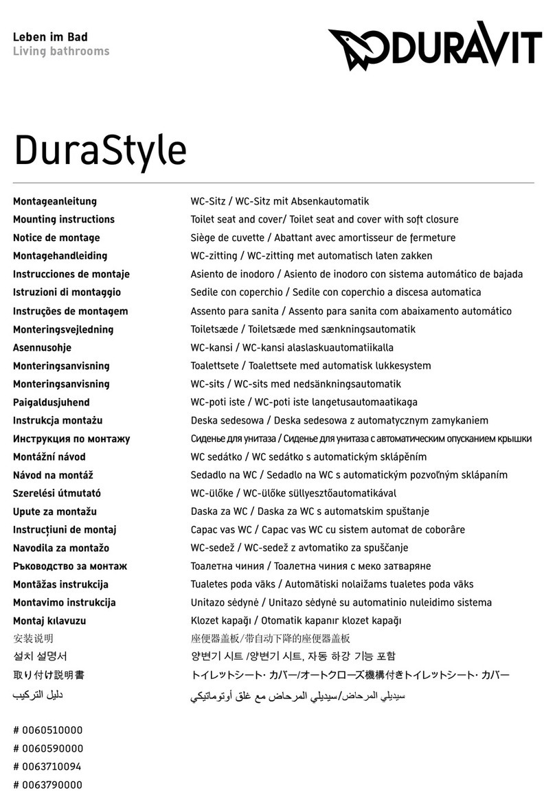 DURAVIT DuraStyle 0060590000 User manual DURAVIT DuraStyle 0060590000 User manual
