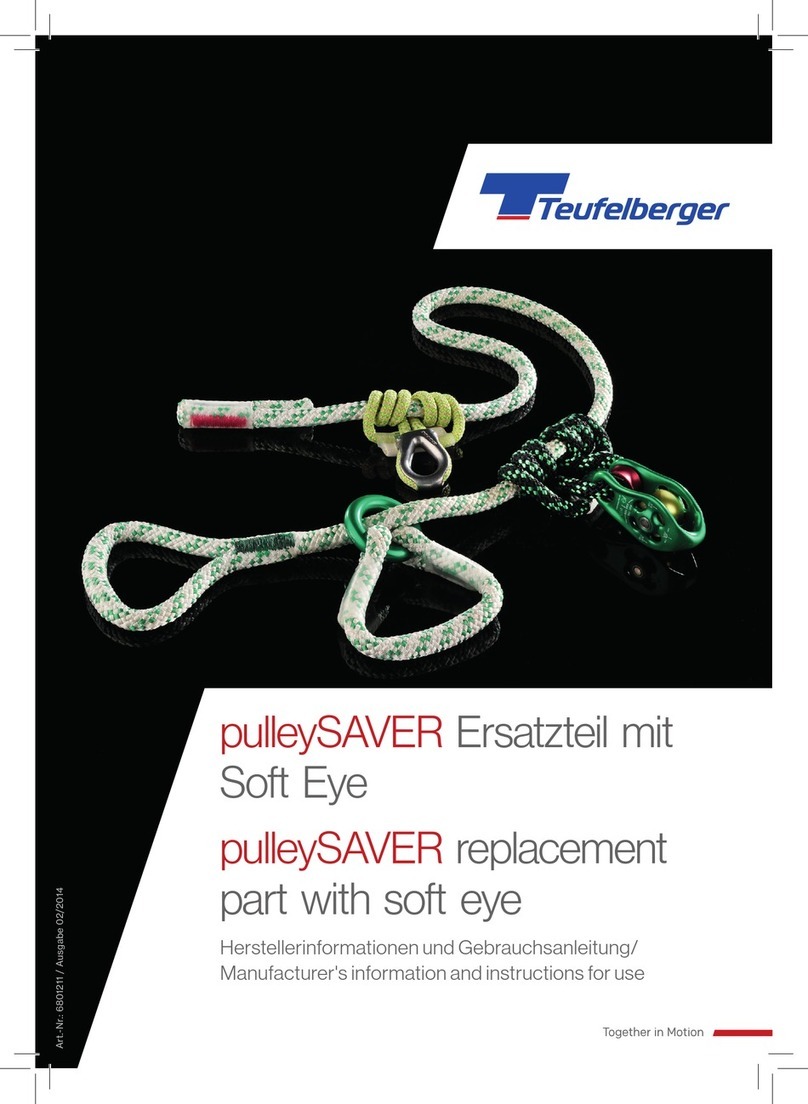 TEUFELBERGER pulleySAVER Manufacturer's information and instructions for use