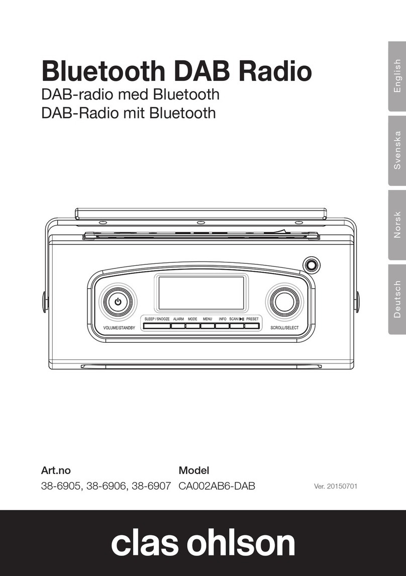 Clas Ohlson CA002AB6-DAB manual