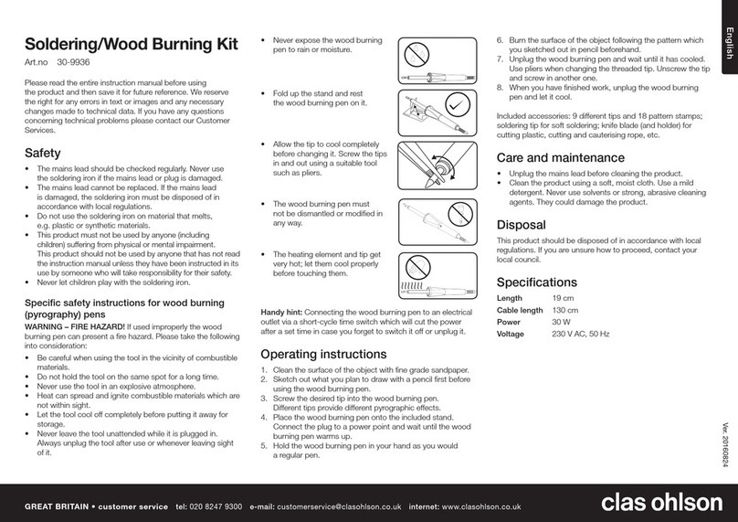 Clas Ohlson 30-9936 manual