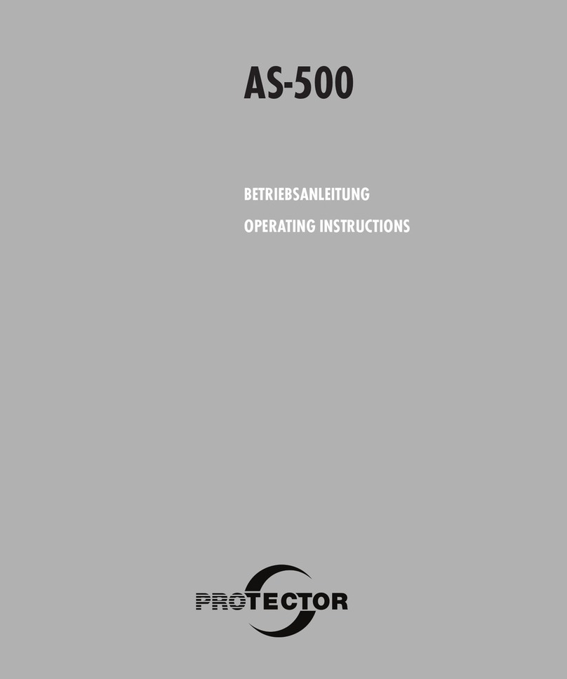 Protector AS-500 operating instructions