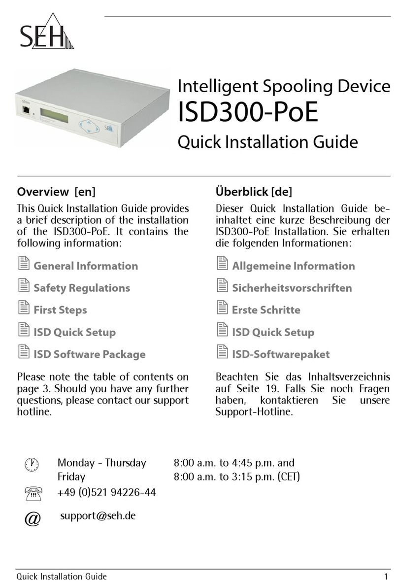 SEH ISD300-PoE Quick installation guide