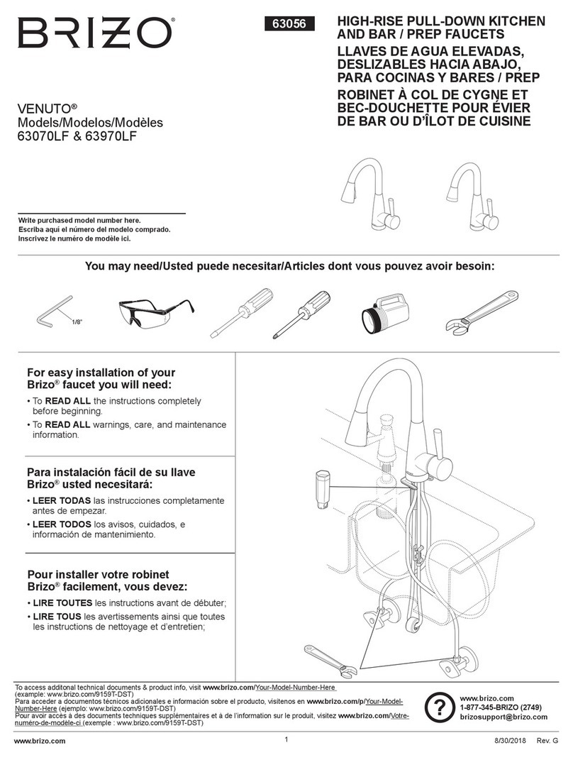 Brizo VENUTO 63070LF User manual