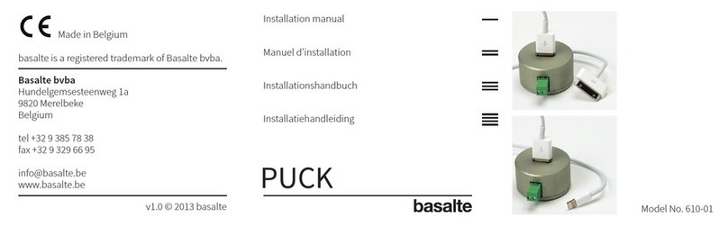 Basalte PUCK installation manual