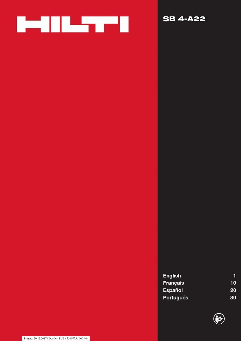 Hilti SB 4-A22 User manual