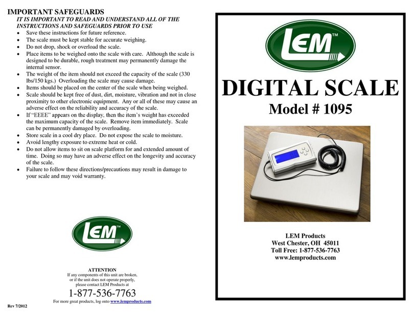 LEM 1095 User manual
