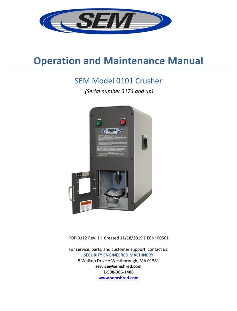 SEM 0101 Operation and maintenance manual
