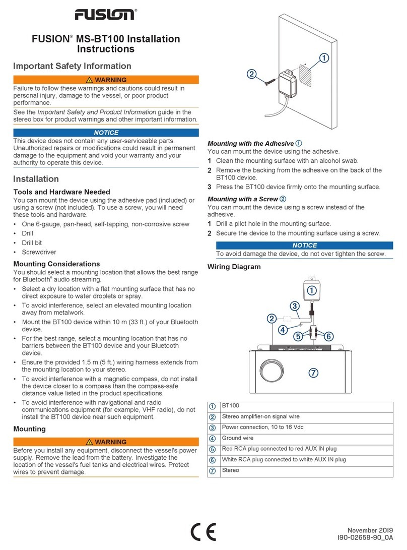 Fusion MS-BT100 installation instructions
