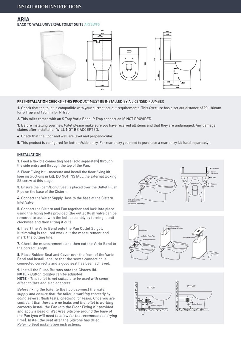 decina ARIA installation instructions