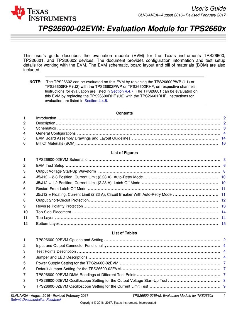 Texas Instruments TPS26600-02EVM User manual