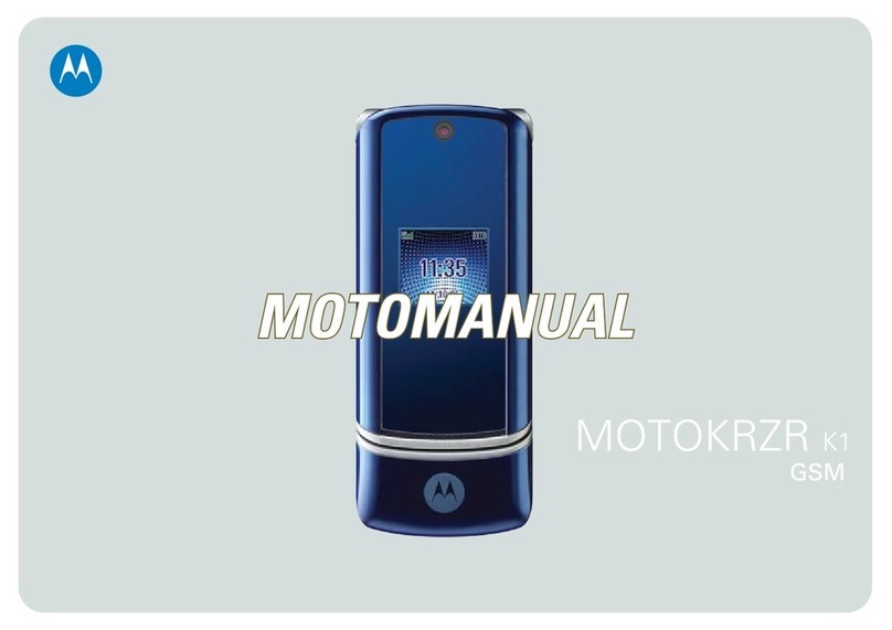 Motorola MOTOKRZR K1 GSM User manual Motorola MOTOKRZR K1 GSM User manual