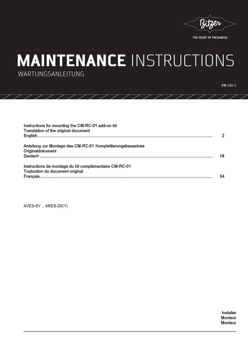 Bitzer CM-RC-01 Maintenance instructions