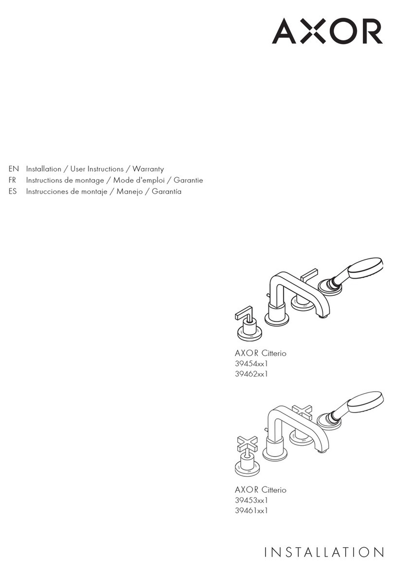 Hans Grohe AXOR Citterio 39454 1 Series Instruction Manual