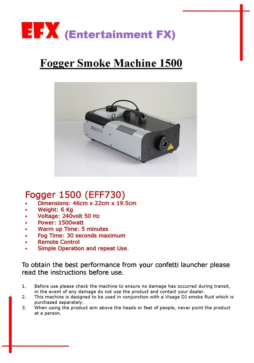EFX Fogger 1500 User manual