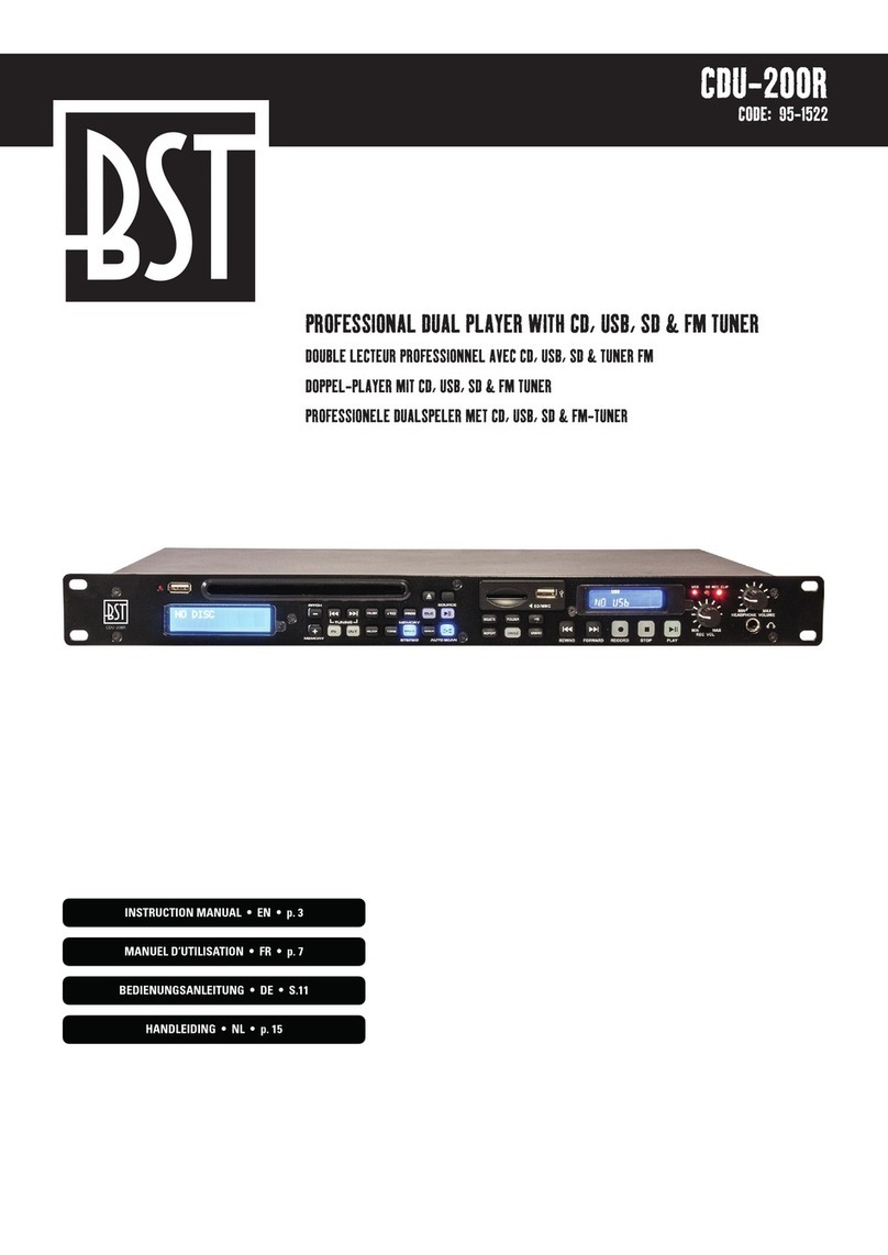 BST CDU-200R User manual