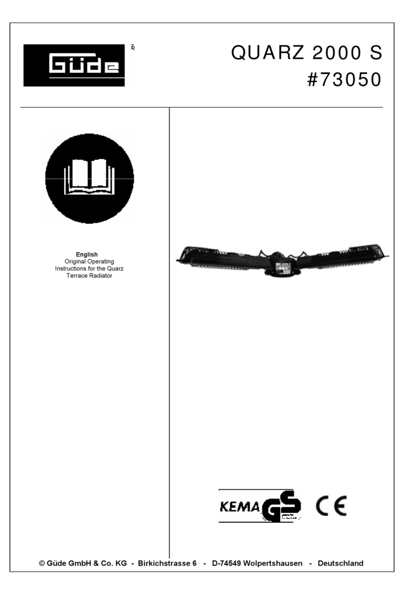 Gude QUARZ 2000 S Original operating instructions