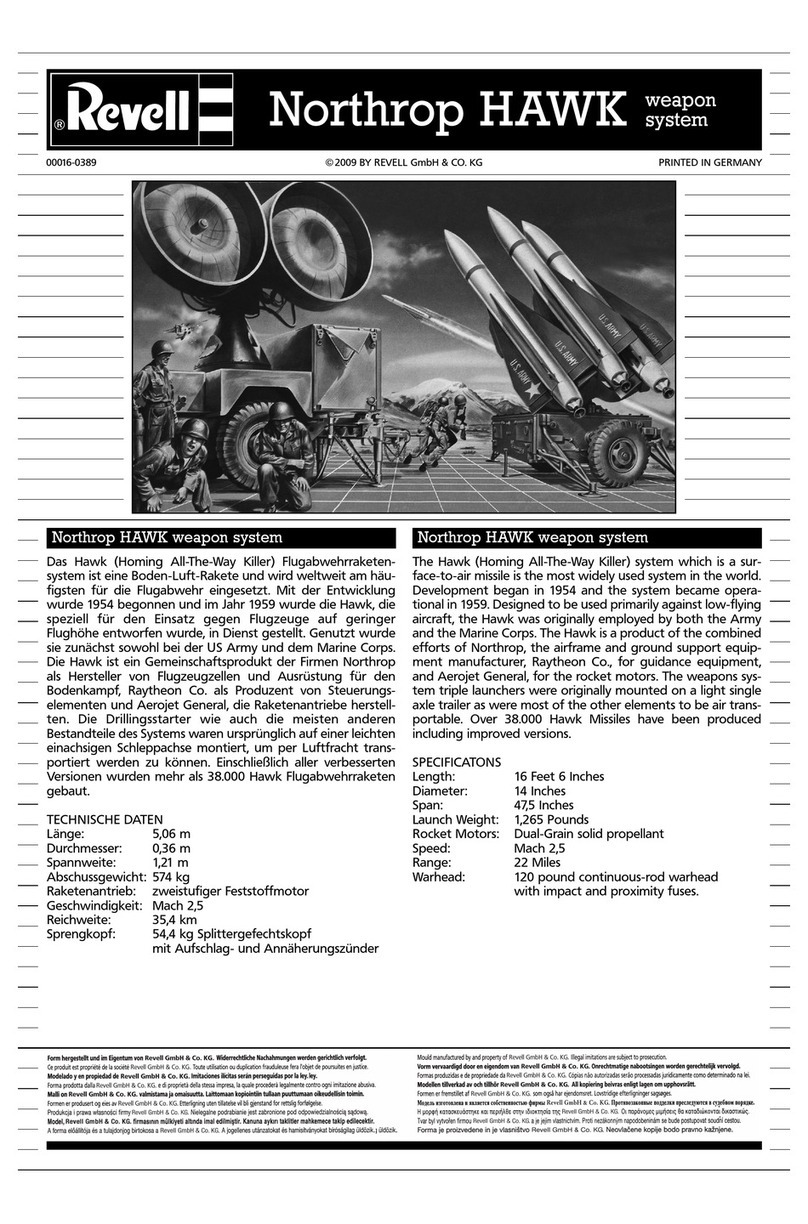 REVELL Northrop HAWK weapon system User manual