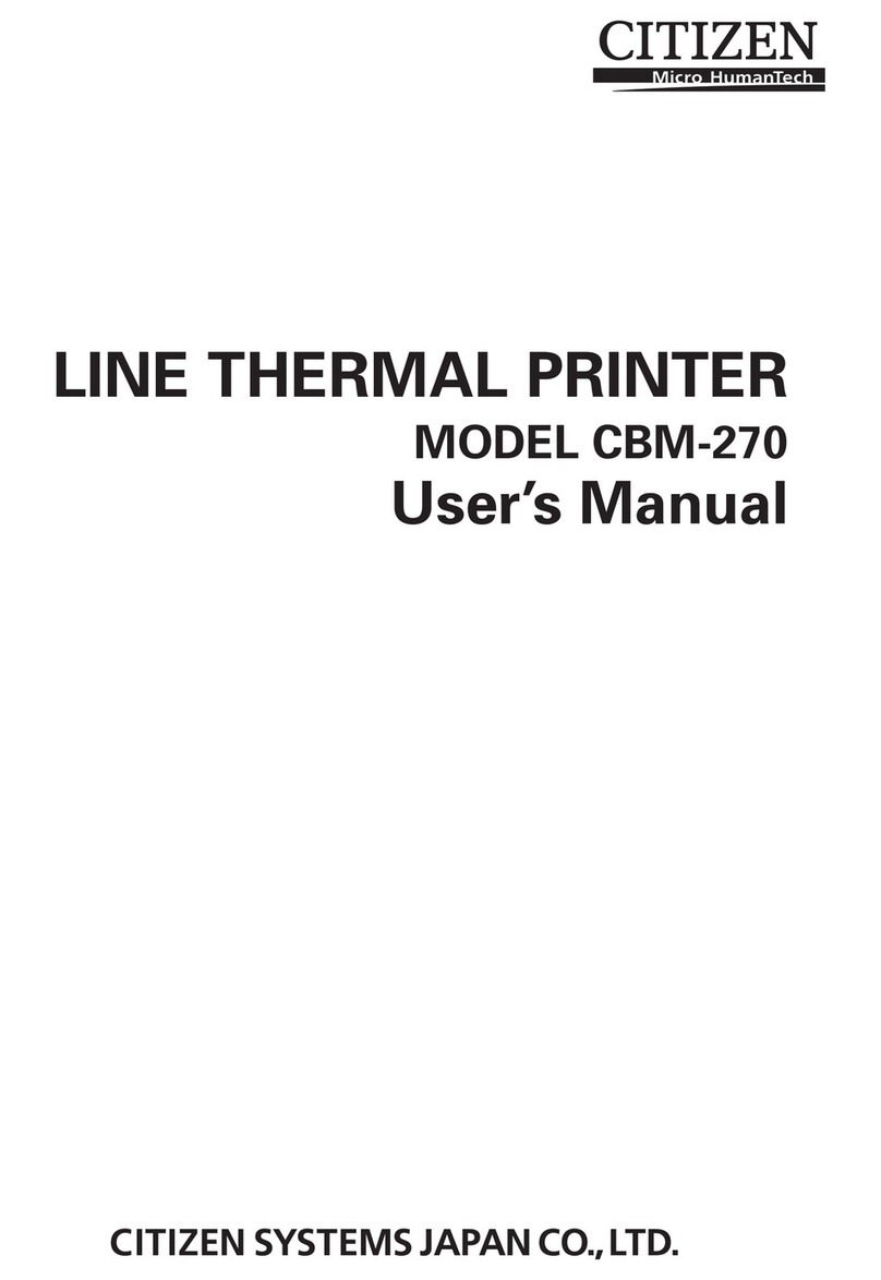 Citizen CBM-270 User manual