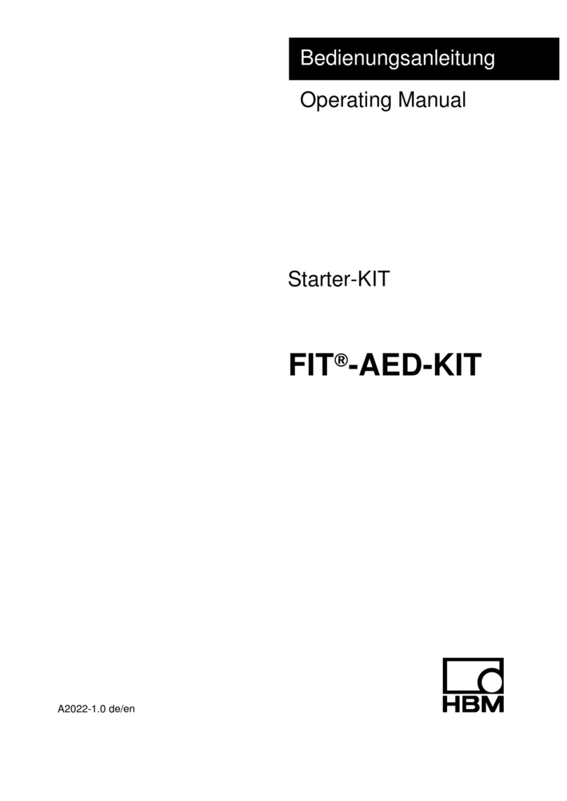HBM FIT-AED-KIT operating manual